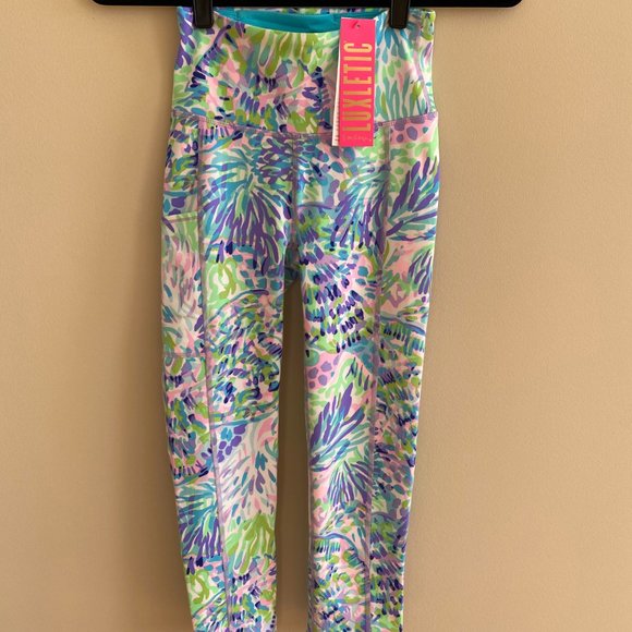*SOLD!* NWT Lilly Pulitzer High Rise Leggings Weekender Leggings Crop Shell oF - Picture 9 of 12